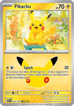 Pikachu – 025/128 – Pikachu Rare
