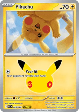 Pikachu – 026/128 – Pikachu Rare