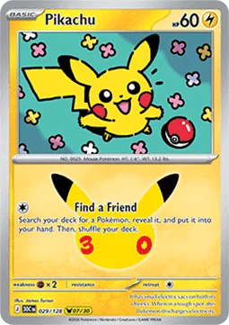 Pikachu – 029/128 – Pikachu Rare