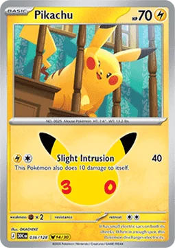 Pikachu – 036/128 – Pikachu Rare