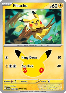 Pikachu – 041/128 – Pikachu Rare