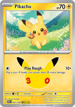 Pikachu – 047/128 – Pikachu Rare