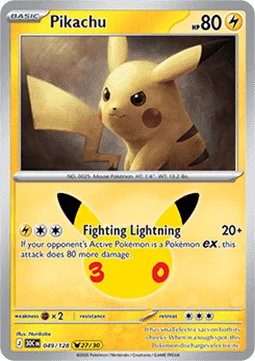 Pikachu – 049/128 – Pikachu Rare