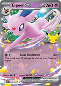 Espeon ex – 070/128 – Double Rare