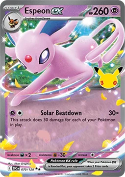 Espeon ex – 070/128 – Double Rare