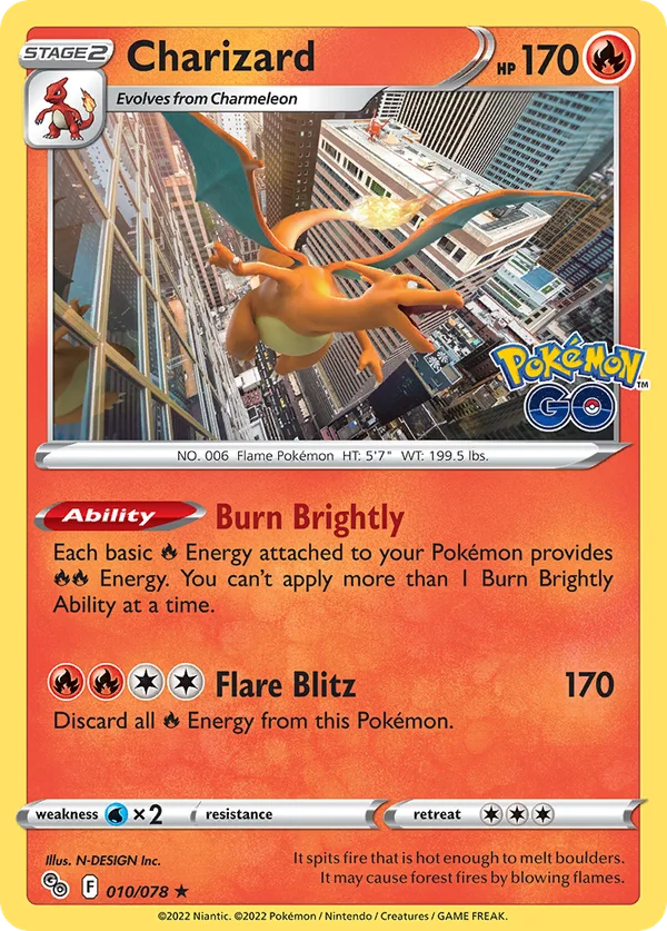 Charizard – 010/078 – Rare Holo – Holo Foil
