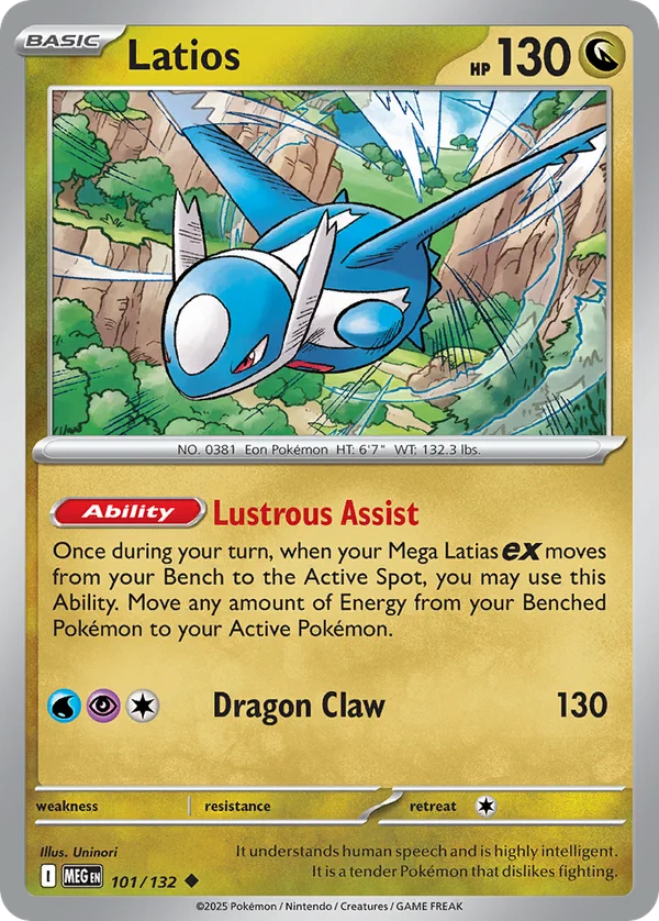 Latios – 101/132 – Uncommon – Reverse Holo