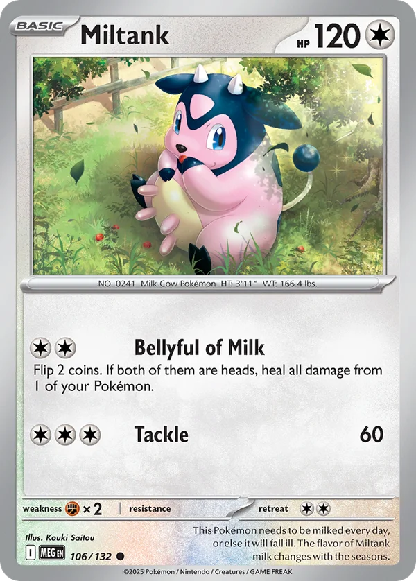 Miltank – 106/132 – Common – Reverse Holo