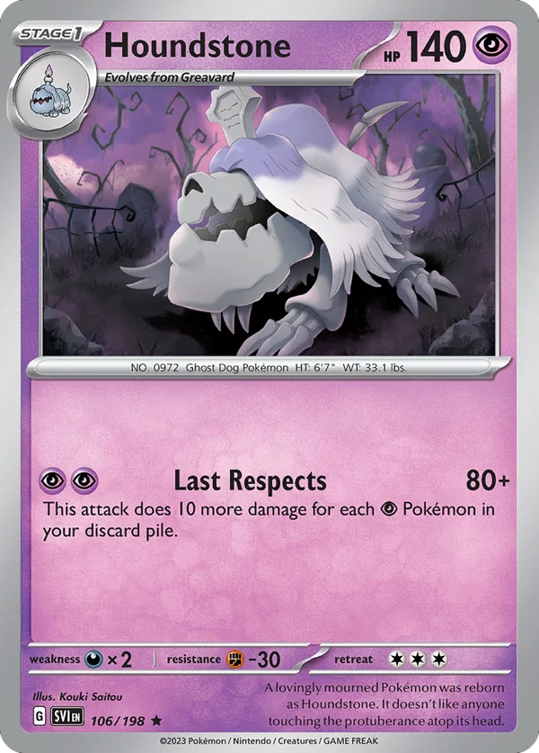 Houndstone – 106/198 – Rare – Holo Foil