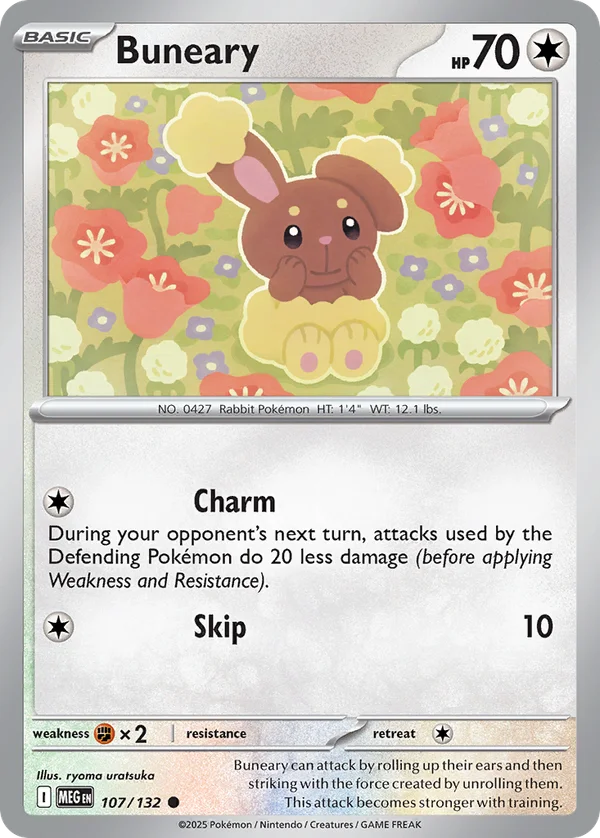 Buneary – 107/132 – Common – Reverse Holo