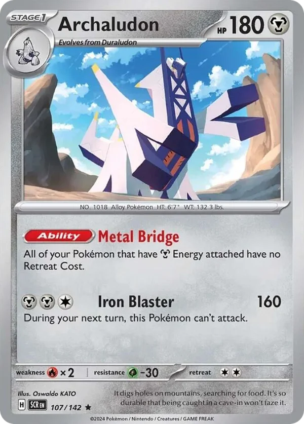 Archaludon – 107/142 – Rare – Holo Foil