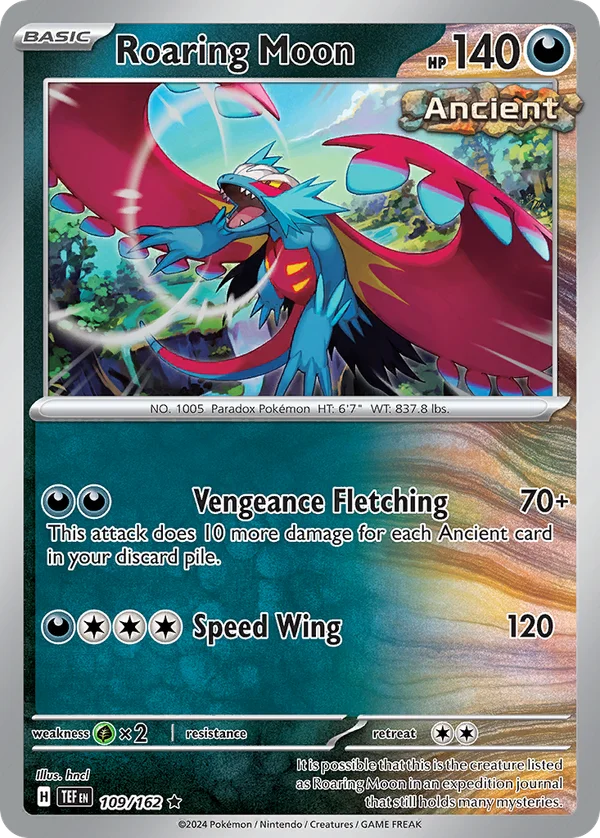 Roaring Moon – 109/162 – Rare – Holo Foil
