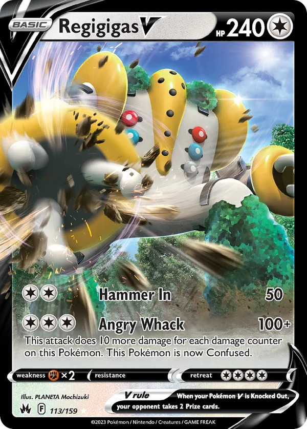 Regigigas V – 113/159 – Rare Holo V