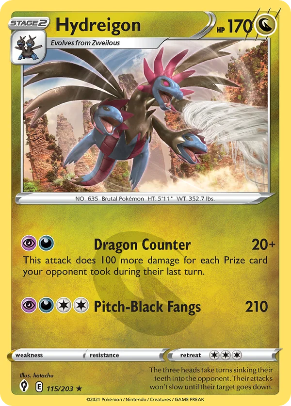 Hydreigon – 115/203 – Rare Holo – Holo Foil
