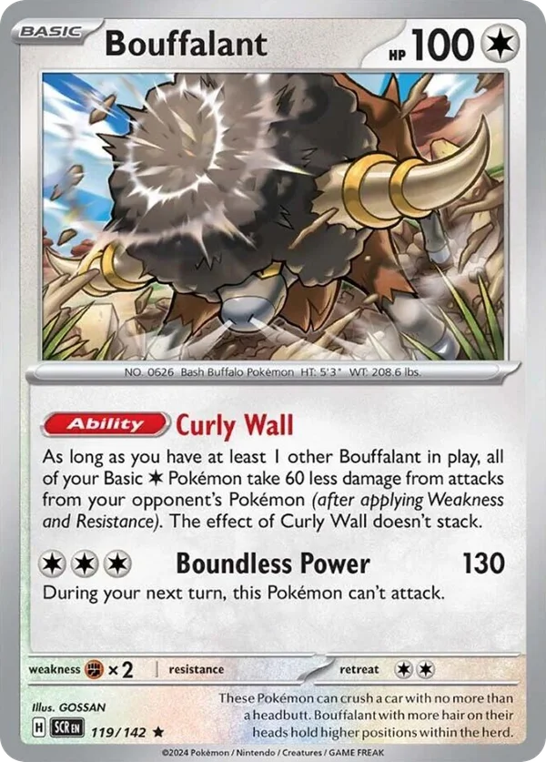 Bouffalant – 119/142 – Rare – Holo Foil