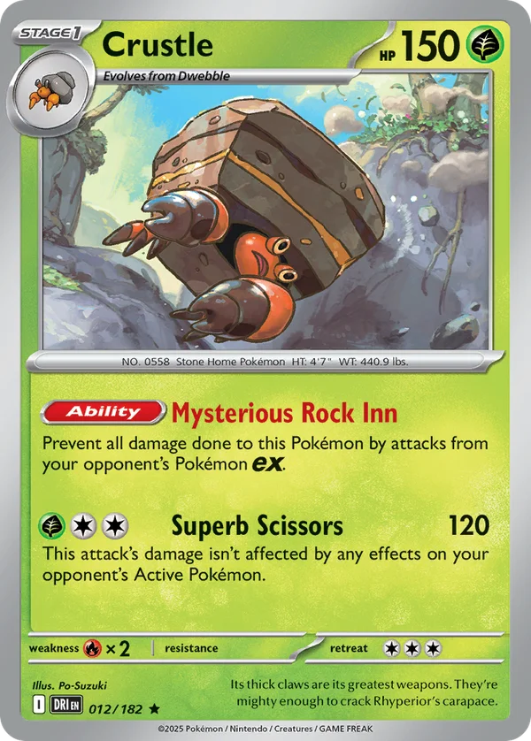 Crustle – 012/182 – Rare – Holo Foil