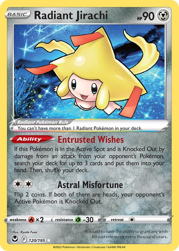 Radiant Jirachi – 120/195 – Radiant Rare