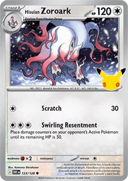 Hisuian Zoroark – 123/128 – Common