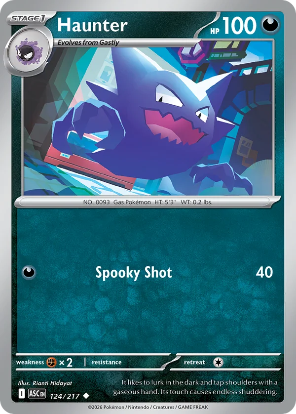 Haunter – 124/217 – Uncommon – Normal