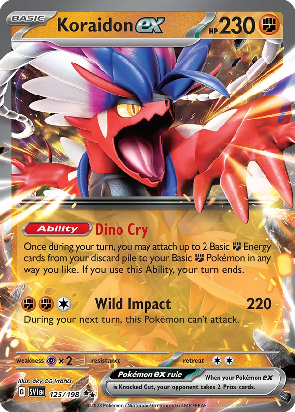 Koraidon ex – 125/198 – Double Rare