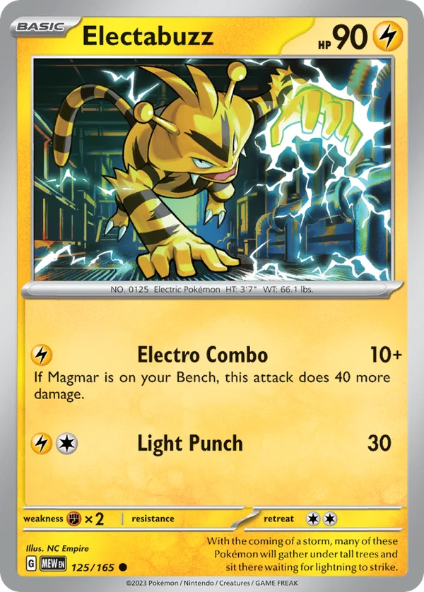 Electabuzz – 125/165 – Common – Holo Foil
