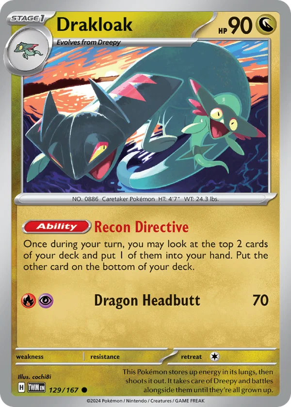 Drakloak – 129/167 – Common – Holo Foil