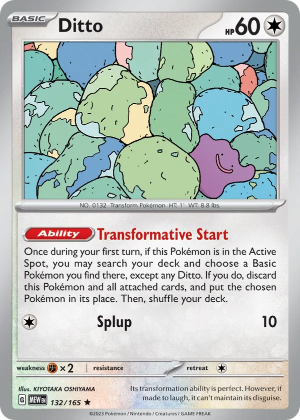 Ditto – 132/165 – Rare – Holo Foil
