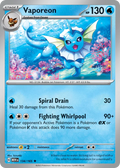 Vaporeon – 134/165 – Rare – Holo Foil