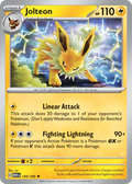 Jolteon – 135/165 – Rare – Holo Foil