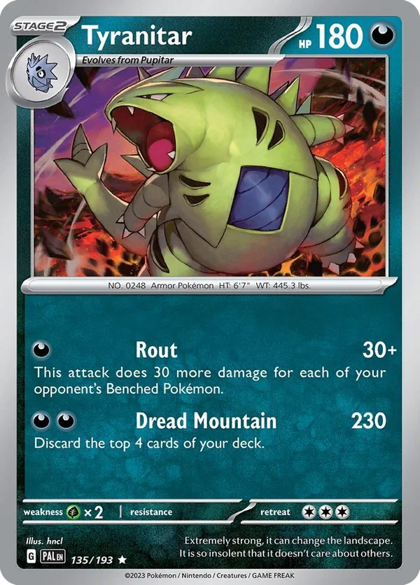 Tyranitar – 135/193 – Rare – Holo Foil