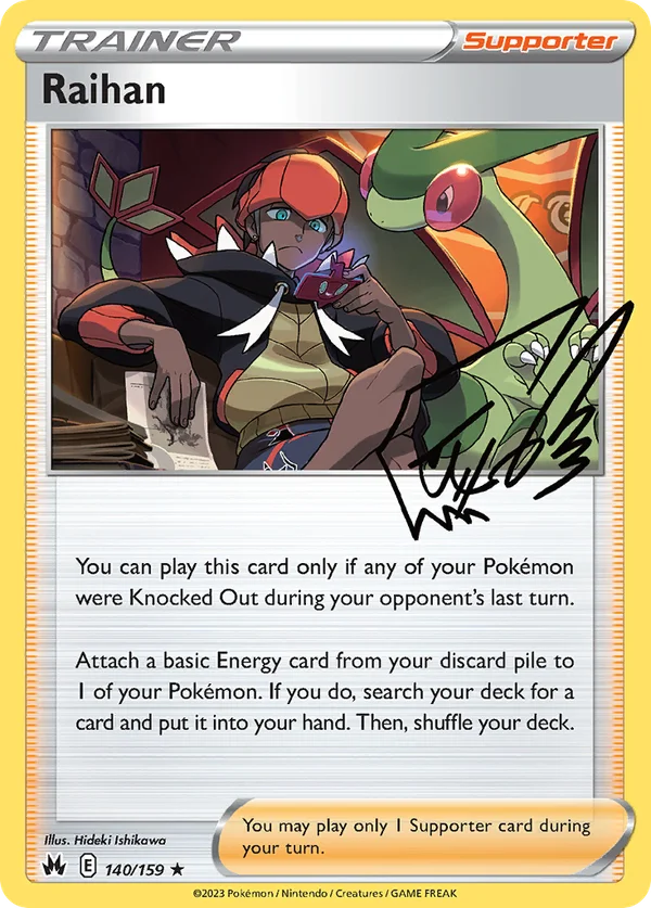 Raihan – 140/159 – Rare Holo – Holo Foil