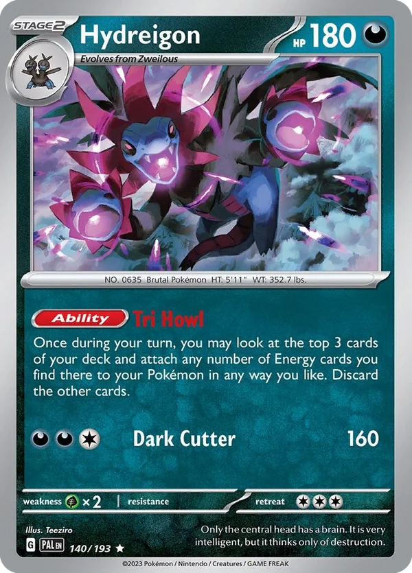 Hydreigon – 140/193 – Rare – Holo Foil