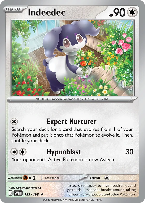 Indeedee – 153/198 – Rare – Holo Foil