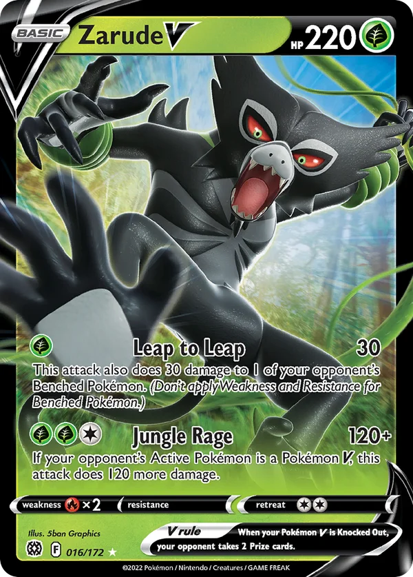 Zarude V – 016/172 – Rare Holo V