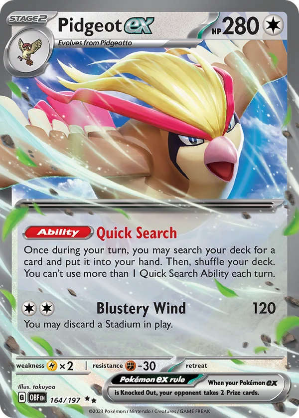 Pidgeot ex – 164/197 – Double Rare