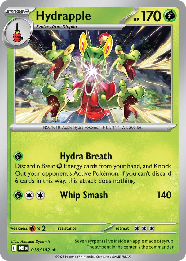 Hydrapple – 018/182 – Rare – Holo Foil