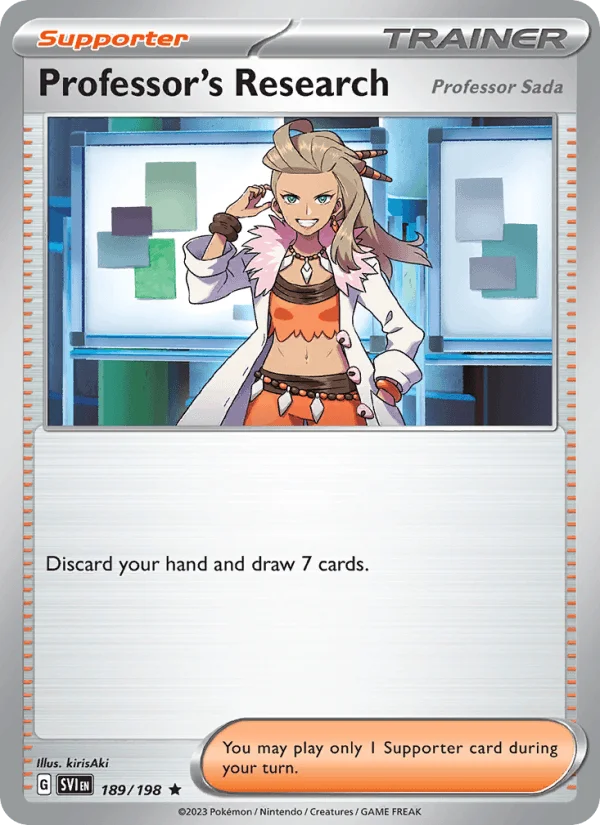 Professor's Research – 189/198 – Rare – Holo Foil