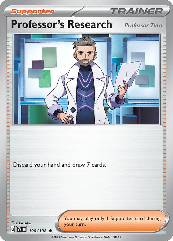 Professor's Research (Professor Turo) – 190/198 – Rare – Holo Foil