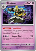 Dusknoir – 020/064 – Rare – Holo Foil