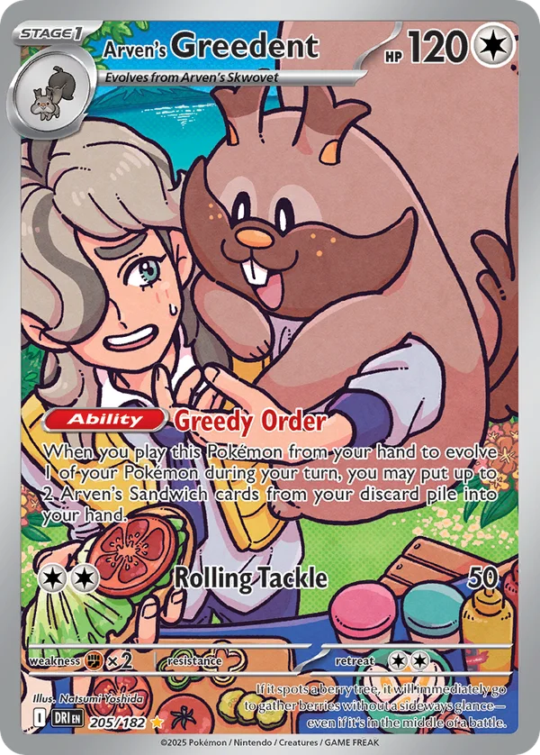 Arven's Greedent – 205/182 – Illustration Rare