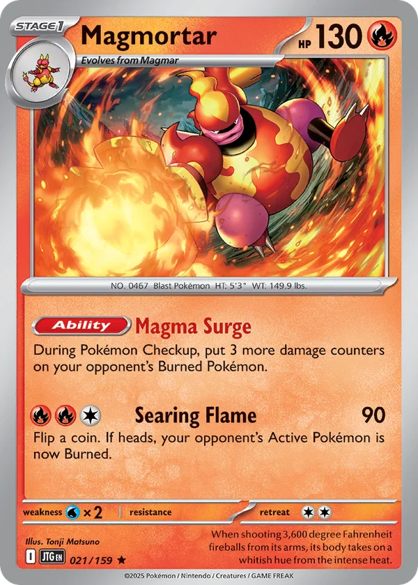 Magmortar – 021/159 – Rare – Holo Foil