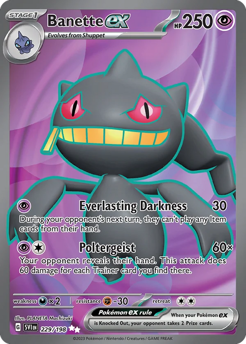 Banette ex – 229/198 – Ultra Rare