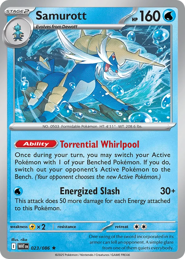 Samurott – 023/086 – Rare – Holo Foil