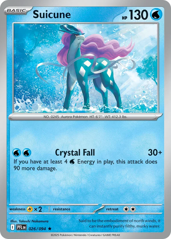 Suicune – 026/094 – Rare – Holo Foil