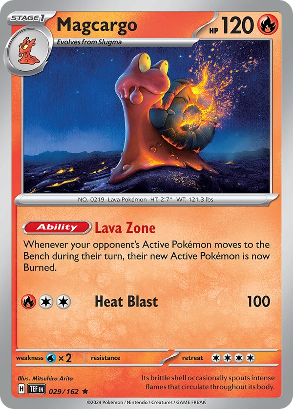 Magcargo – 029/162 – Rare – Holo Foil