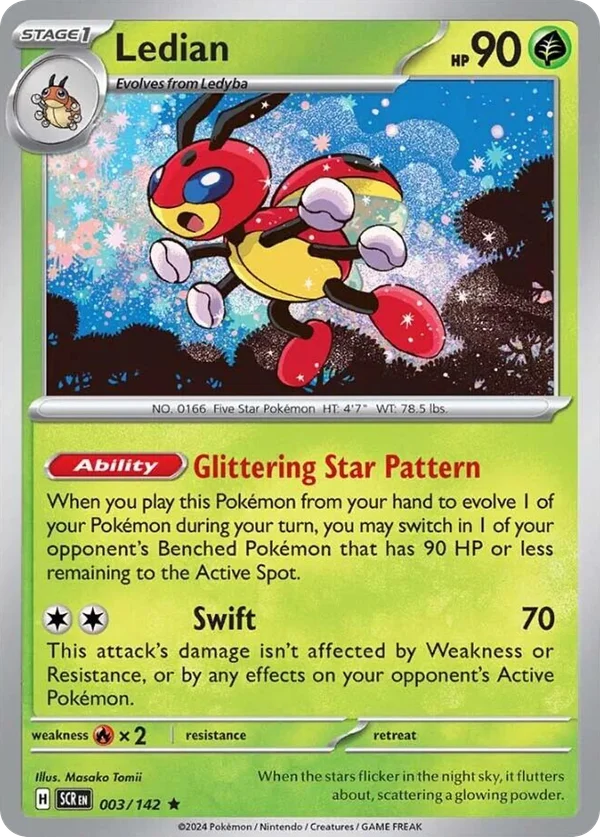 Ledian – 003/142 – Rare – Holo Foil