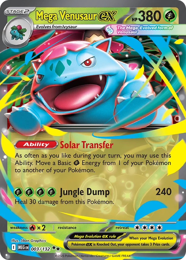Mega Venusaur ex – 003/132 – Double Rare