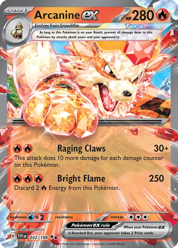 Arcanine ex – 032/198 – Double Rare