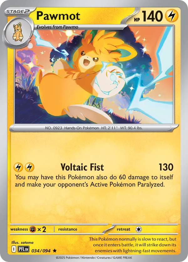 Pawmot – 034/094 – Rare – Holo Foil