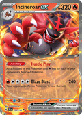Incineroar ex – 034/162 – Double Rare